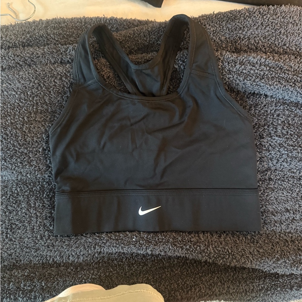Nike Black Sports Bra with Racerback Design
